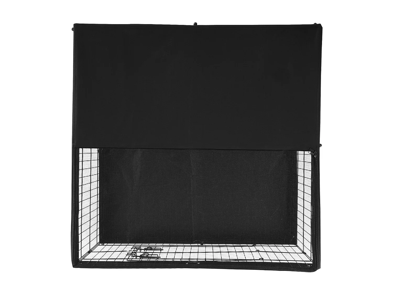 Hondenren SucceBuy, 4 Opvouwbare Metalen Panelen voor de Oefening van de Hond met Onderste Beschermhoes