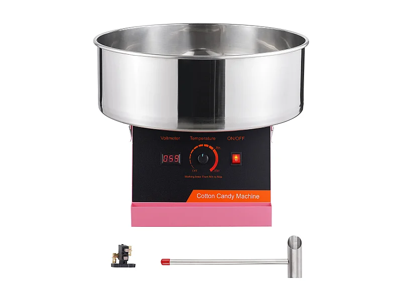 Commerciële Suikerspinmachine SucceBuy, Suikerspinmachine 1000 W, voor Thuis, Kinderverjaardag, Familiefeest, Roze