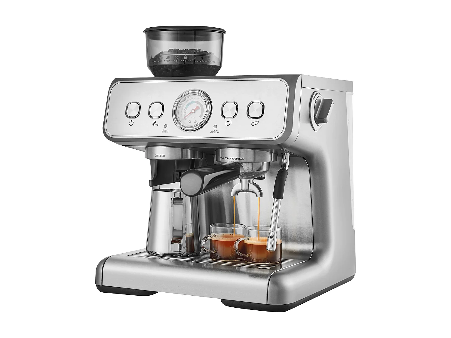 Machines à café SucceBuy Machine Expresso  avec Broyeur 15 Bars Semi-Automatique