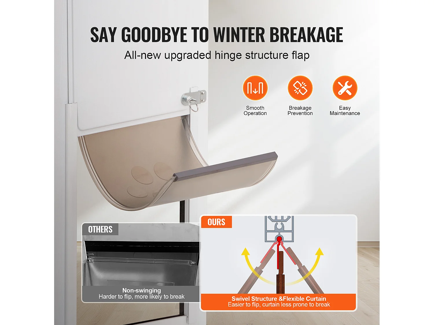 Glazen Schuifdeur voor Honden SucceBuy, in Hoogte Verstelbaar van 1927 - 2049 mm, XL