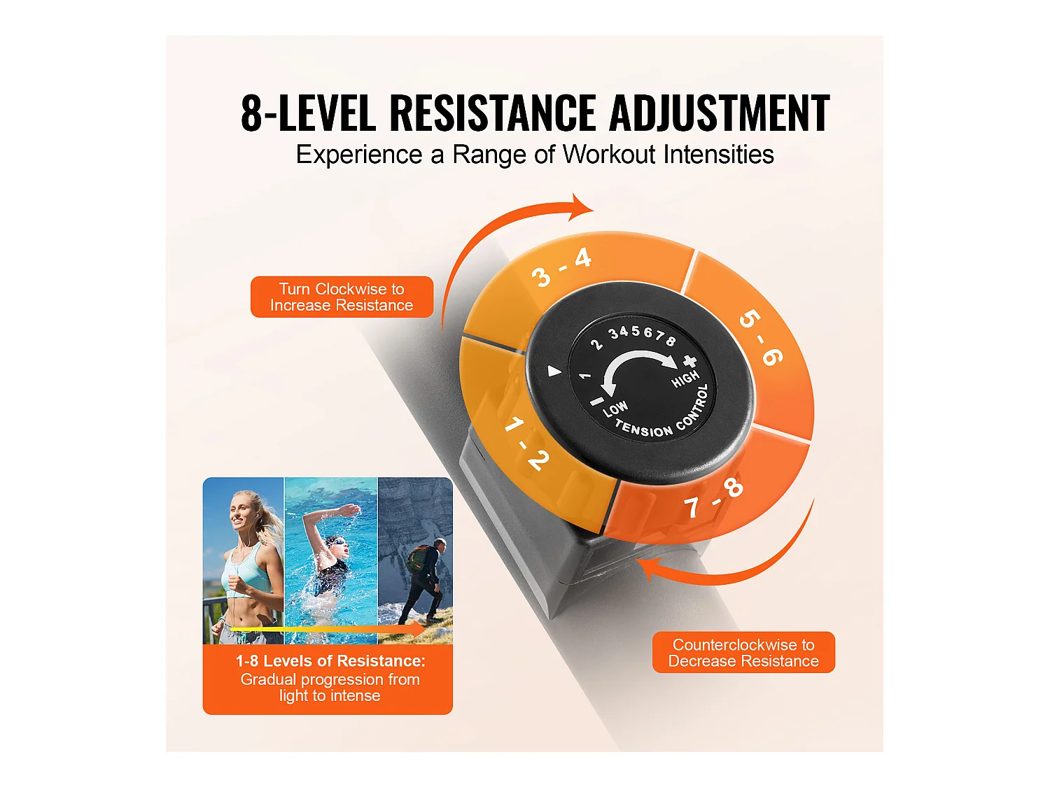 Vélo d'Appartement, SucceBuy Vélo d'Exercice Couché Adulte Senior Fit Vélo Stationnaire à Résistance Magnétique