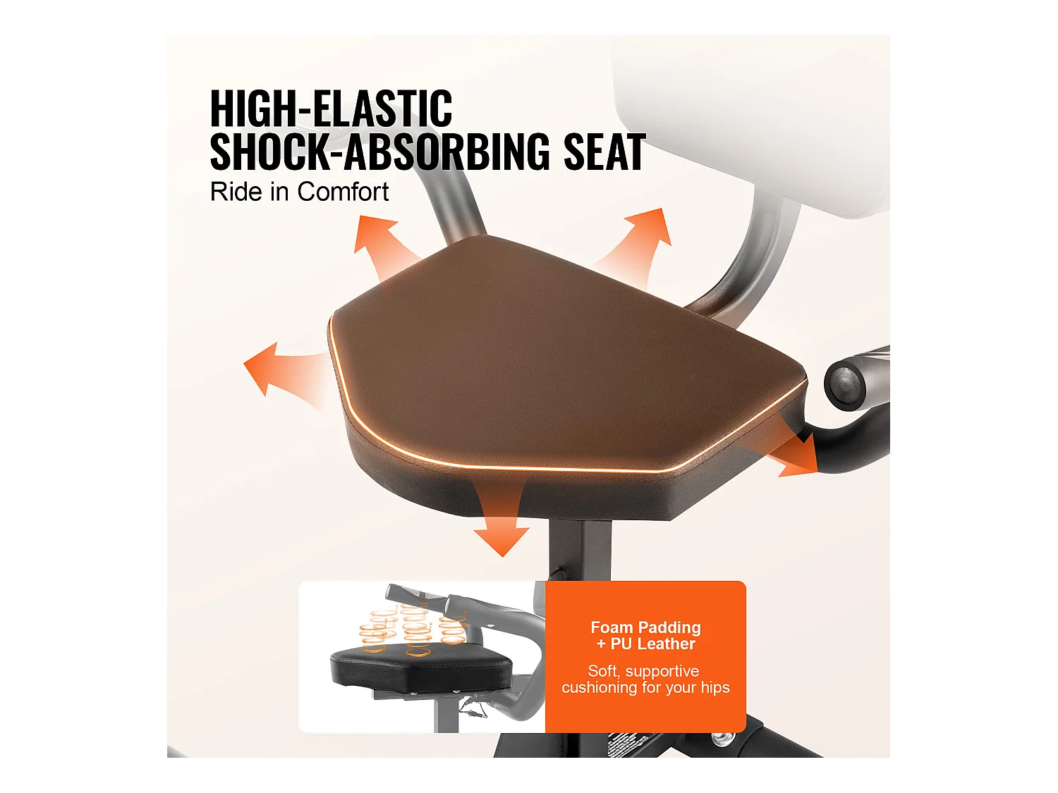 Vélo d'Appartement, SucceBuy Vélo d'Exercice Couché Adulte Senior Fit Vélo Stationnaire à Résistance Magnétique