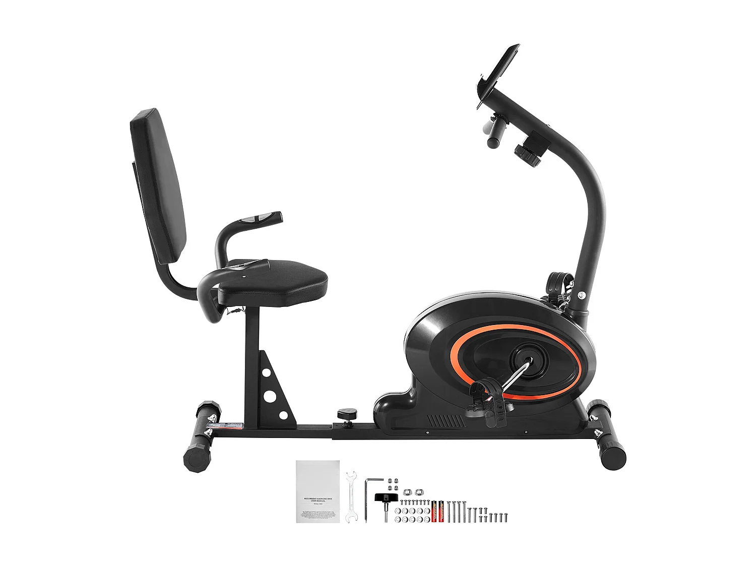 Vélo d'Appartement, SucceBuy Vélo d'Exercice Couché Adulte Senior Fit Vélo Stationnaire à Résistance Magnétique