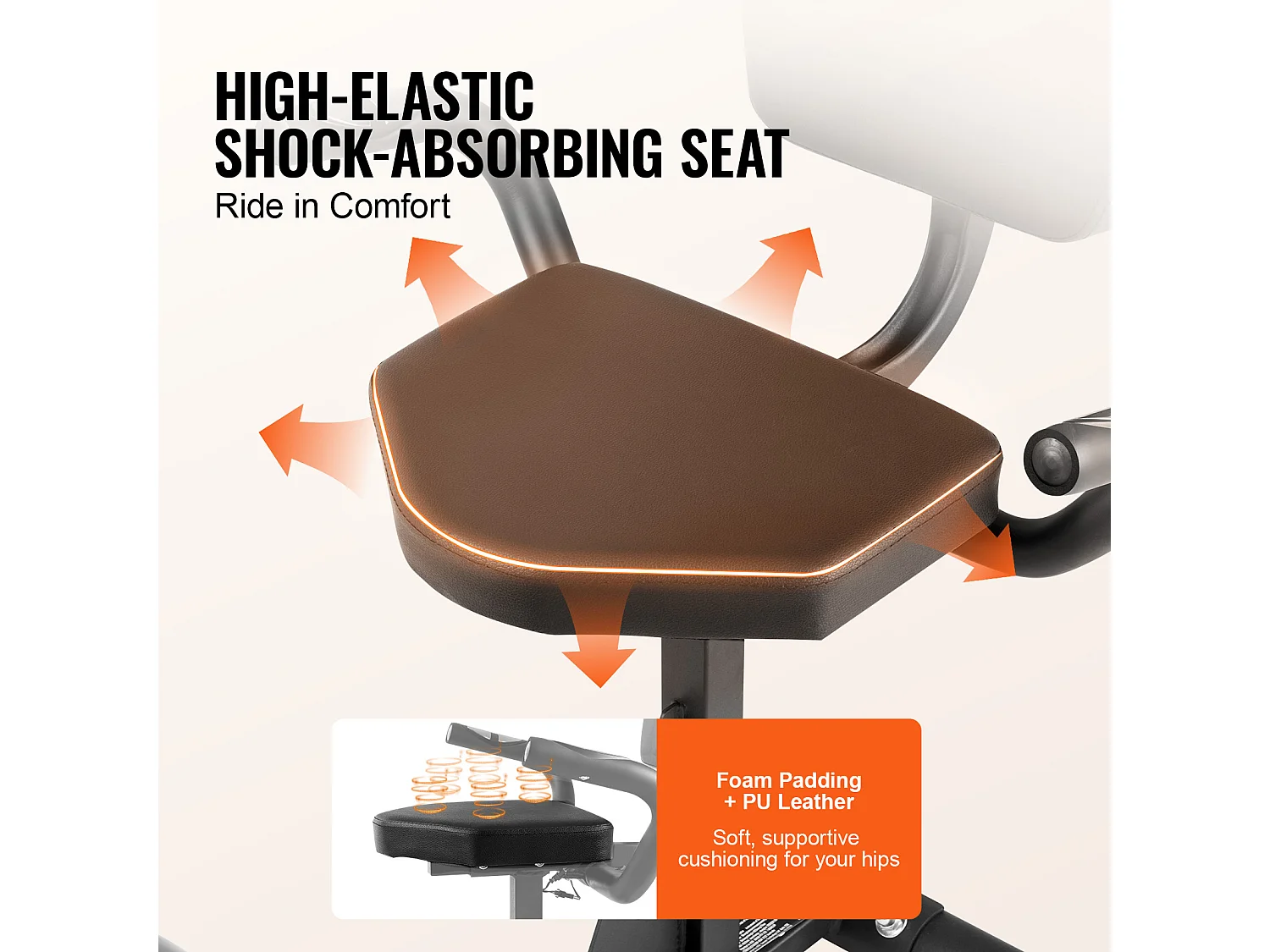 Vélo d'Appartement, SucceBuy Vélo d'Exercice Couché Adulte Senior Fit Vélo Stationnaire à Résistance Magnétique