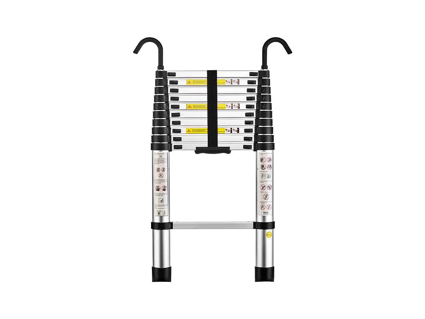 Échelle Télescopique 3,2M en Aluminium Bricolage Pliable, Charge Maximale 150kg