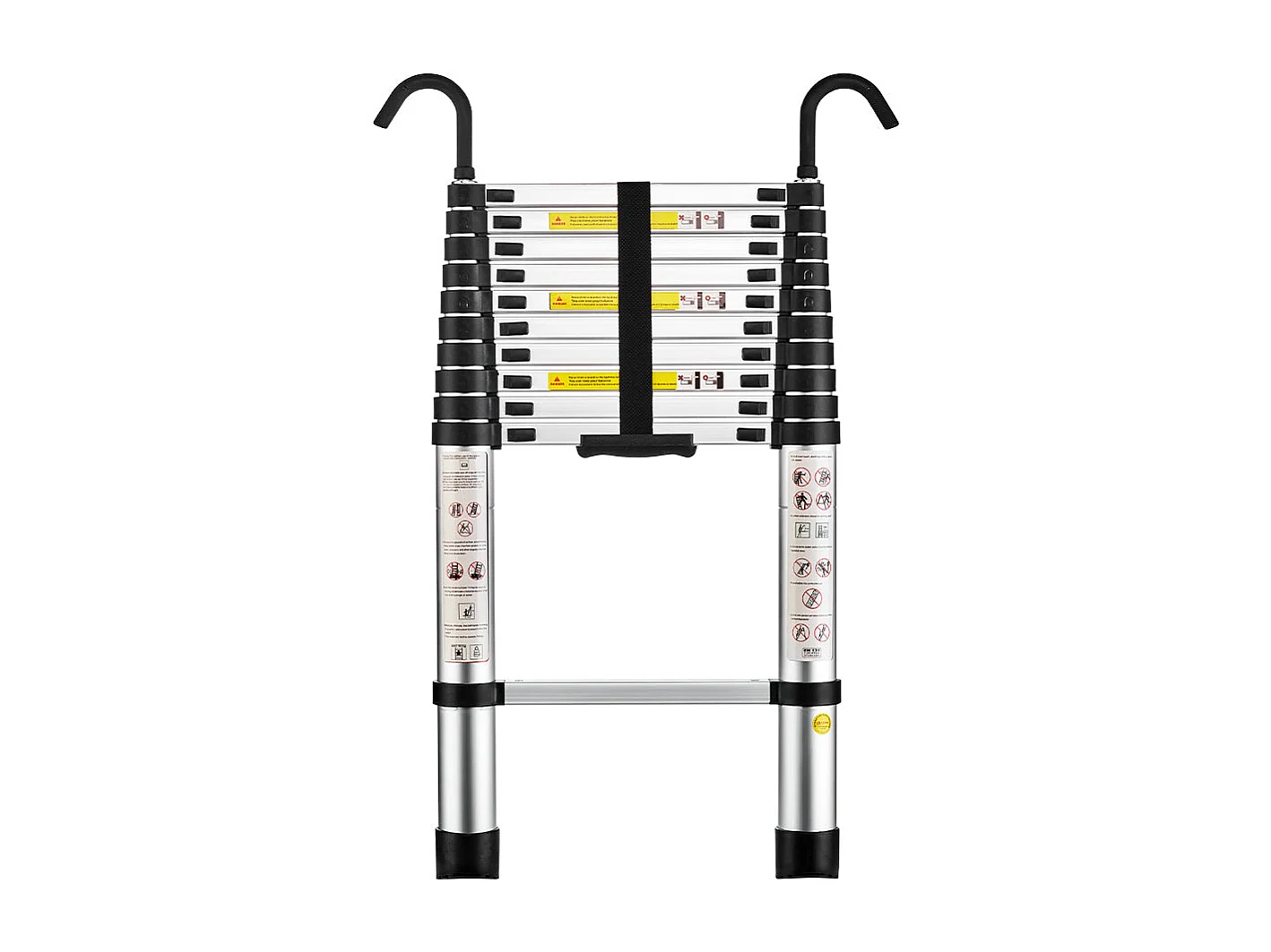 Échelle Télescopique 3,2M en Aluminium Bricolage Pliable, Charge Maximale 150kg