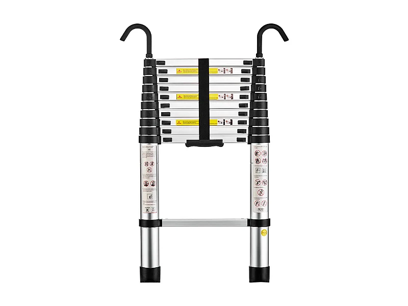 Échelle Télescopique 3,2M en Aluminium Bricolage Pliable, Charge Maximale 150kg