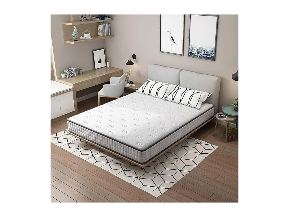 Matelas mousse 140x190cm, mousse Confort ferme Epaisseur 22 cm