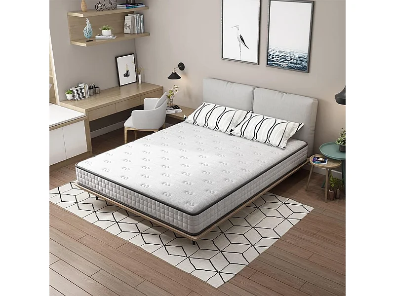 Matelas mousse 140x190cm, mousse Confort ferme Epaisseur 22 cm