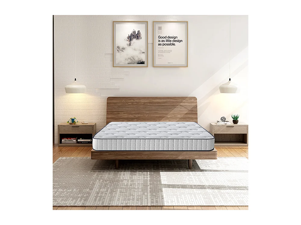 Matelas mousse 160x200cm, mousse Confort ferme Epaisseur 22 cm