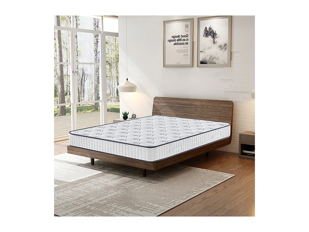 Matelas mousse 160x200cm, mousse Confort ferme Epaisseur 22 cm