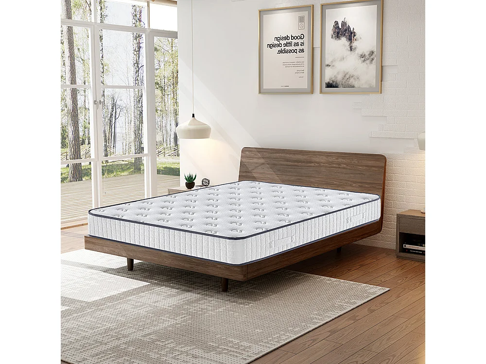 Matelas mousse 160x200cm, mousse Confort ferme Epaisseur 22 cm