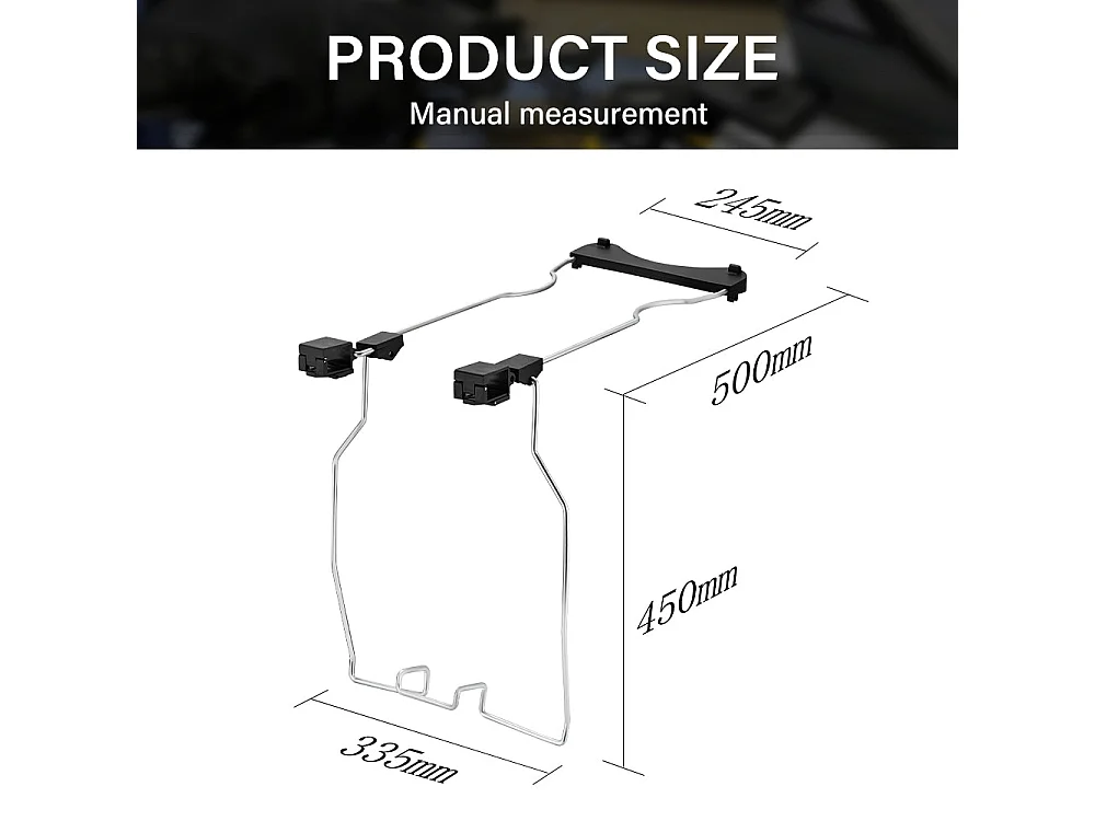 Échelle télescopique pliable de 5 m avec stabilisateur d'échelle, échelle télescopique en aluminium avec barre stabilisatrice et crochets amovibles