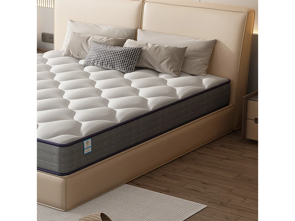Matelas a Memoire 90x190cm de Forme en Mousse et Ressorts, Épaisseur20 cm
