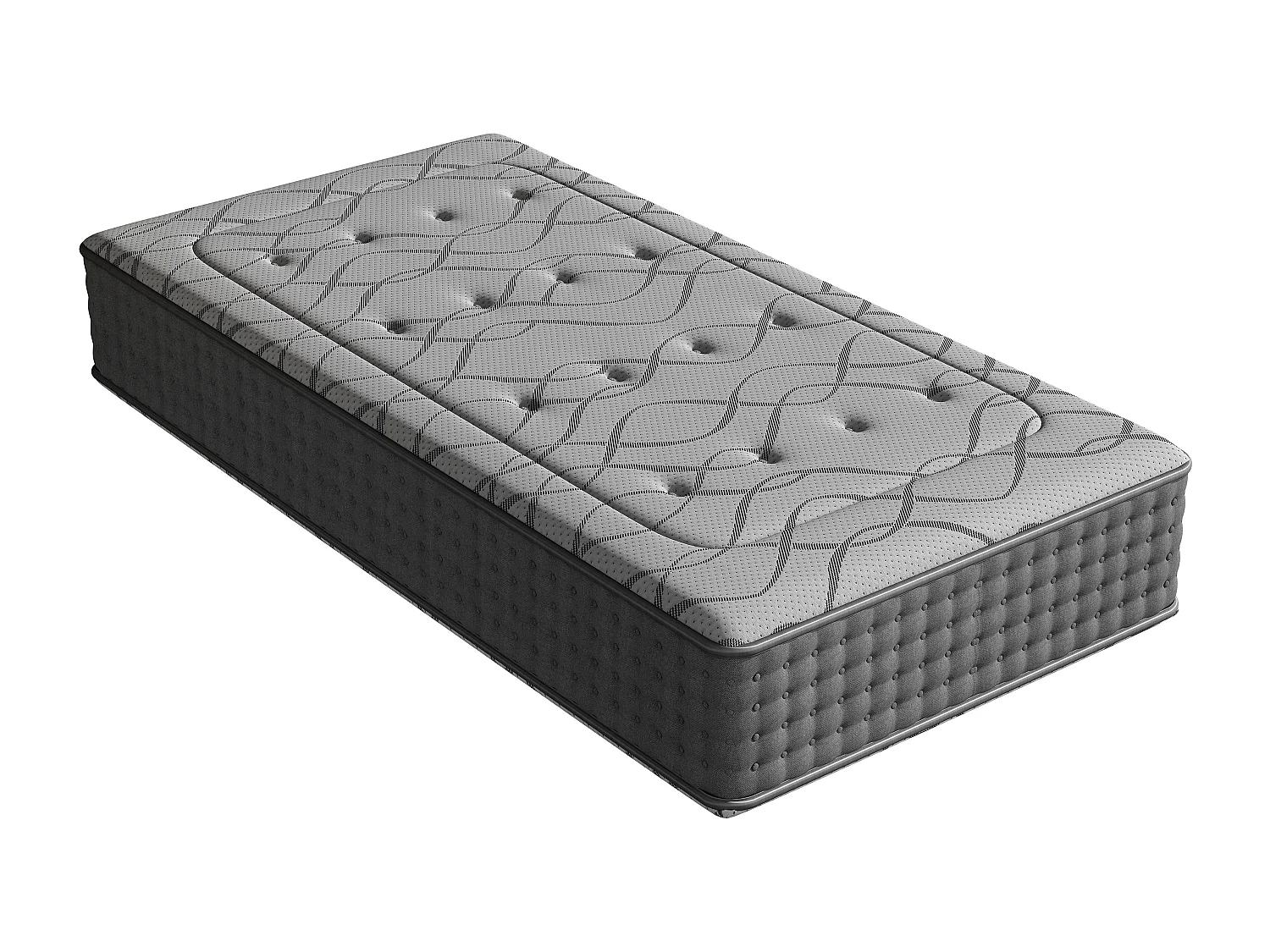 Matelas en Mousse à Mémoire de Forme 90x190 cm, 25 cm Épaisseur