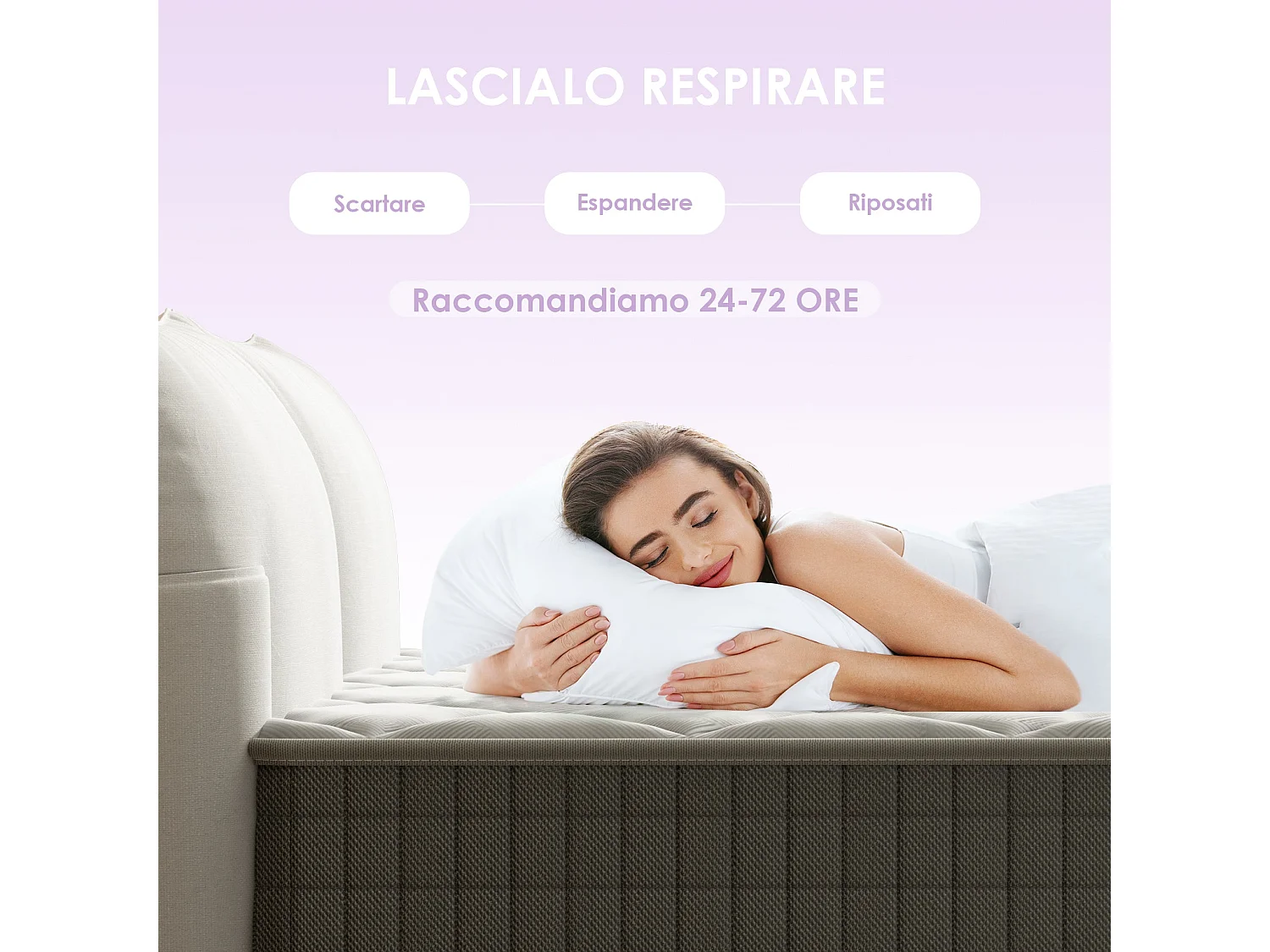 Matelas en mousse 140x190 cm - 25 cm de hauteur