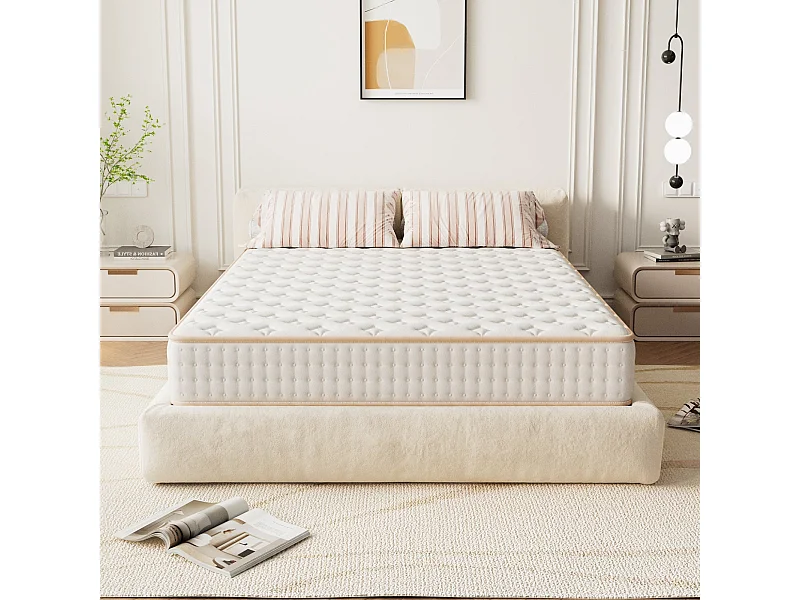 Matelas en Mousse 140x190cm，Épaisseur 18cm