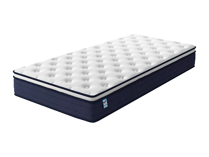 Matelas à Ressorts ensachés 90x190cm, 25 cm d'épaisseur
