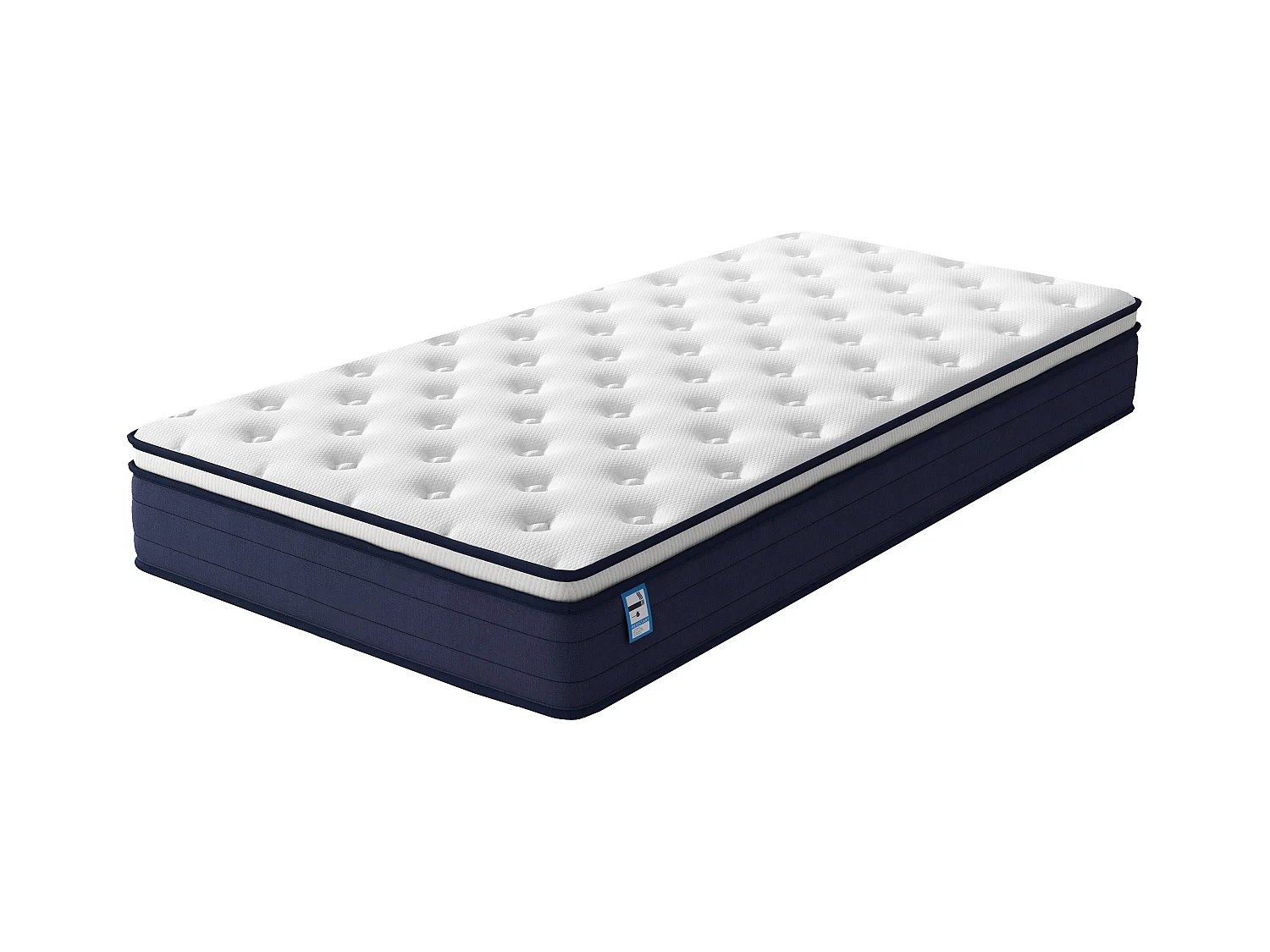 Matelas à Ressorts ensachés 90x190cm, 25 cm d'épaisseur