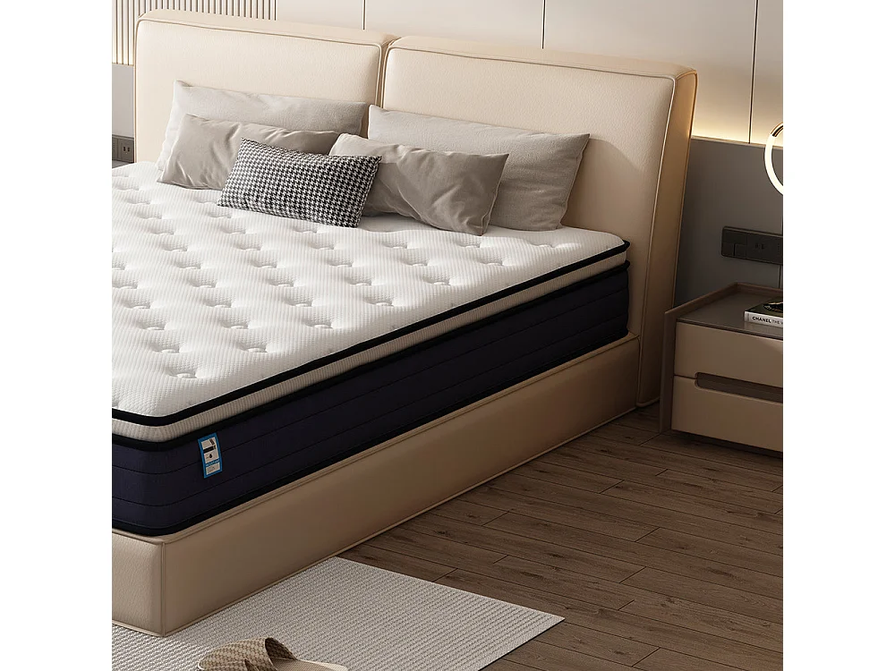 Matelas à Ressorts ensachés 90x190cm, 25 cm d'épaisseur