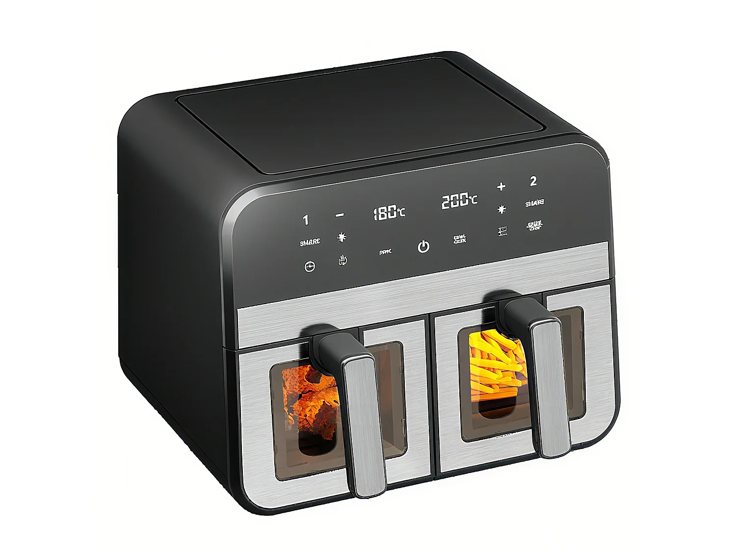 Friteuse sans Huile, Écran Tactile, Alerte aux tremblements, Noir