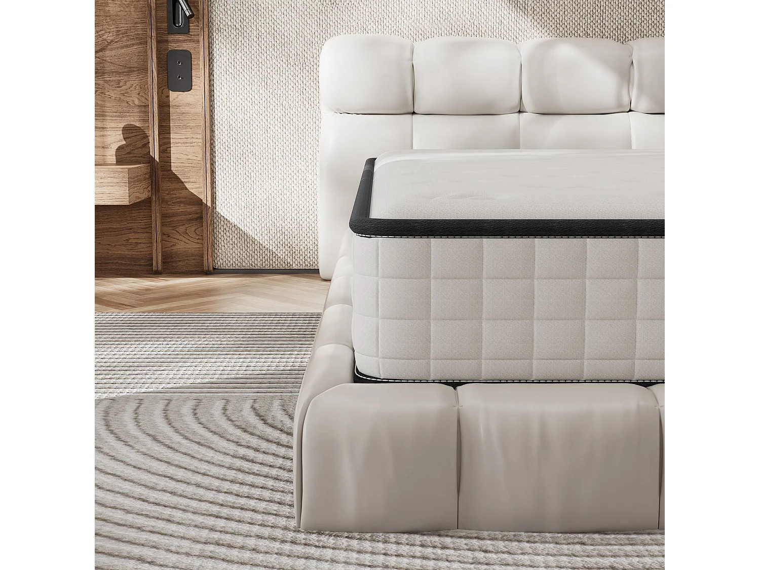 Matelas mousse 90x190cm, mousse Confort ferme Epaisseur 22 cm
