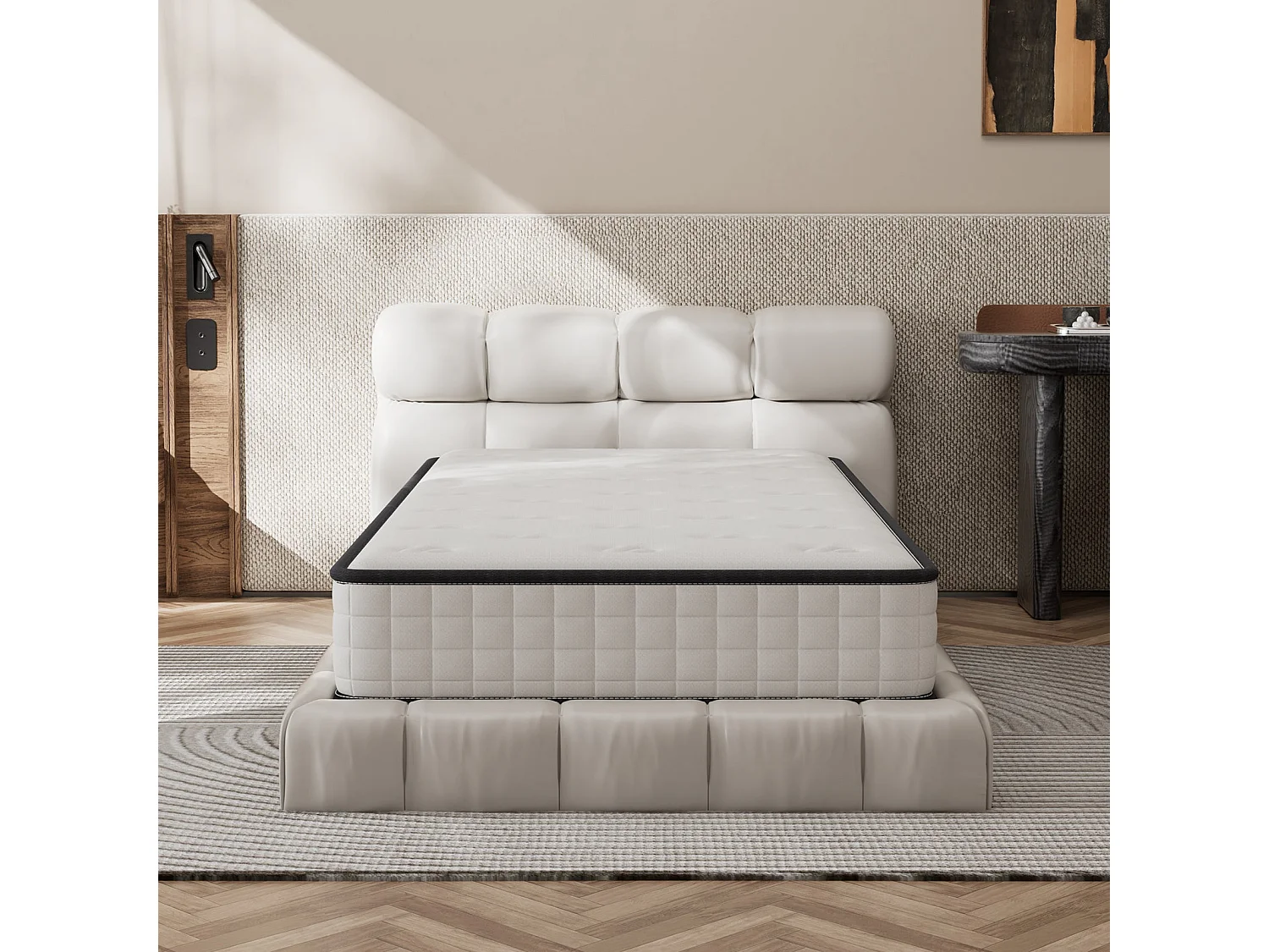 Matelas mousse 90x190cm, mousse Confort ferme Epaisseur 22 cm