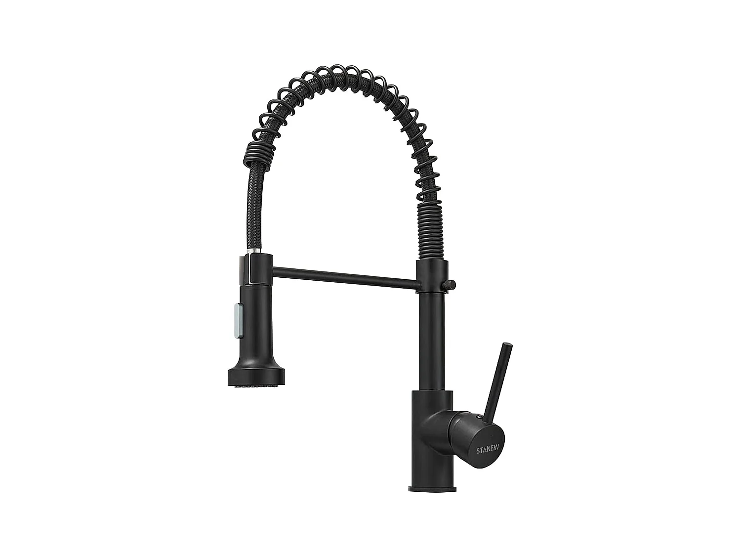 Keukenkraan met douchekop, 360¡ã draaibare kraan, zwart
