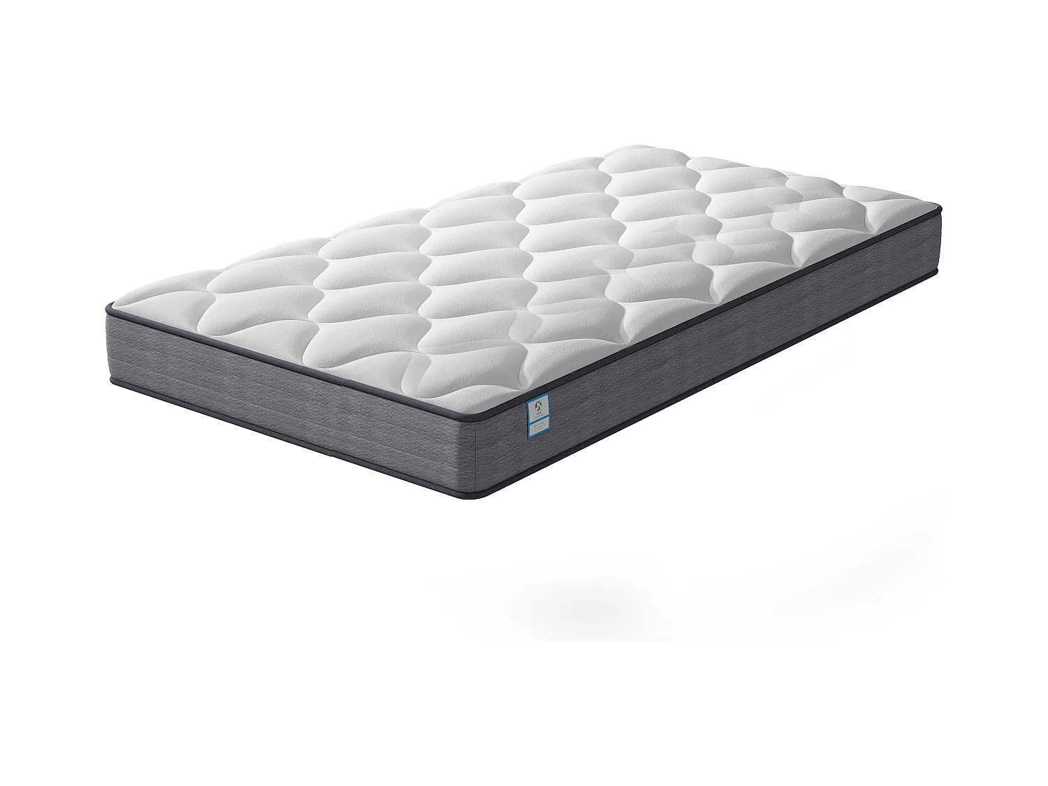 Matelas Ressorts 90x190x20cm, Confort, 7 Zones Ergonomique