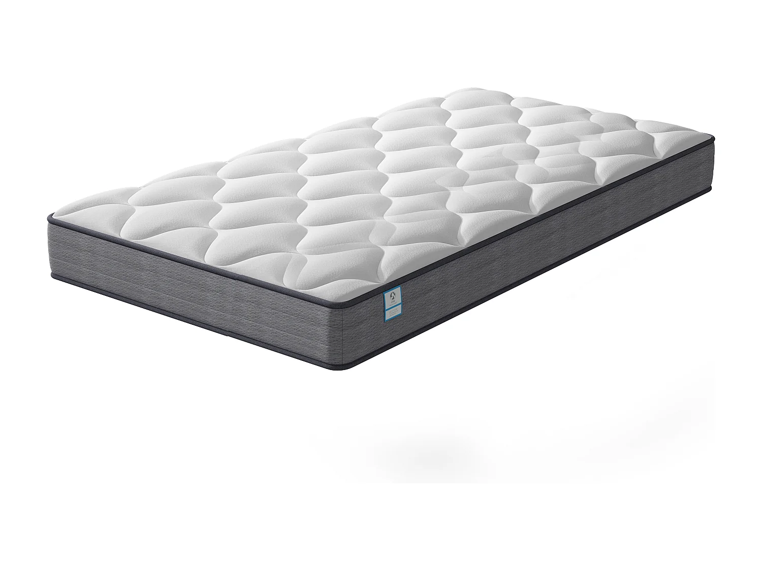 Matelas Ressorts 90x190x20cm, Confort, 7 Zones Ergonomique