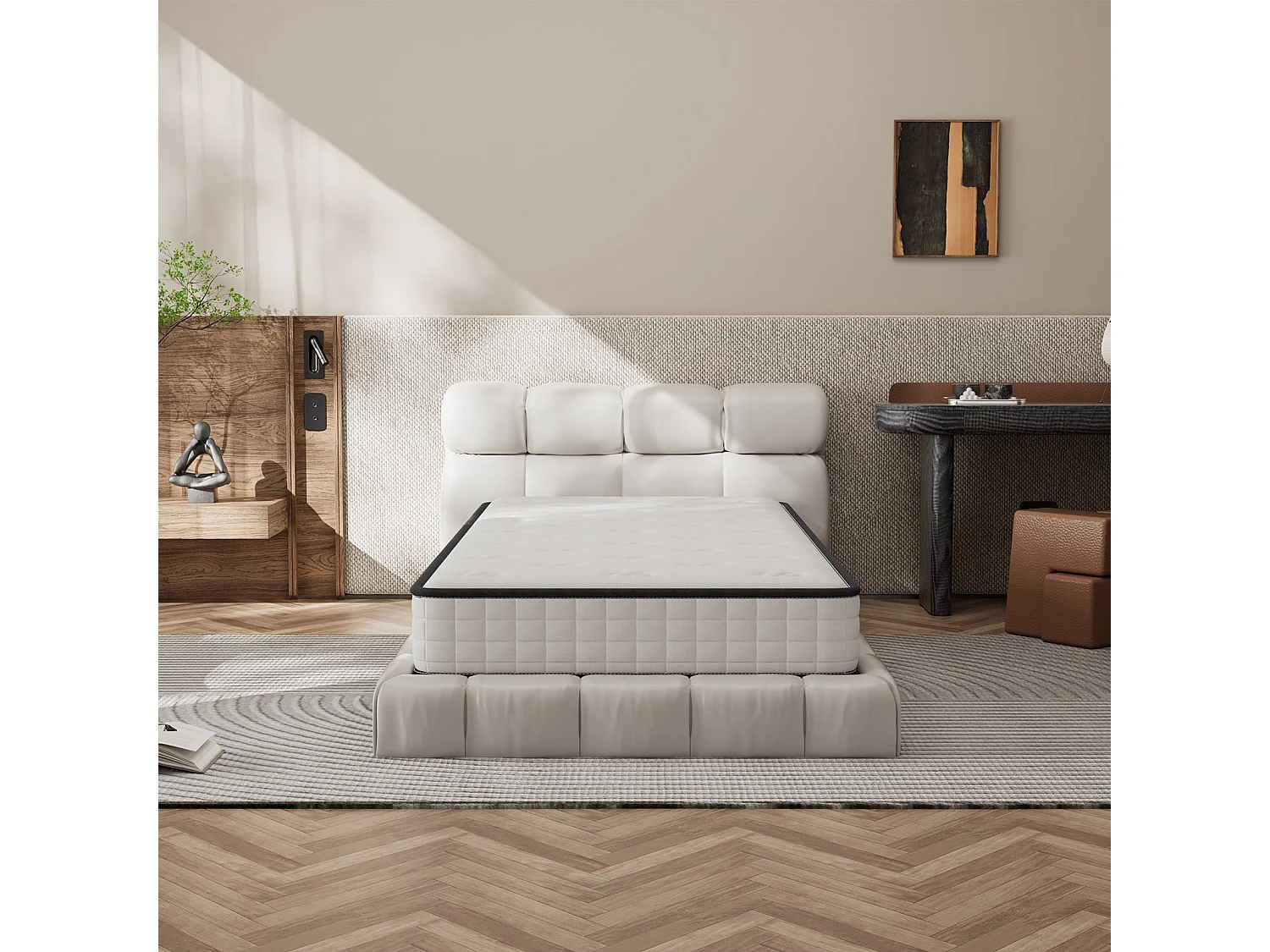Matelas en Mousse à Mémoire de Forme Haute Densité90*190 cm-16 cm Épaisseur