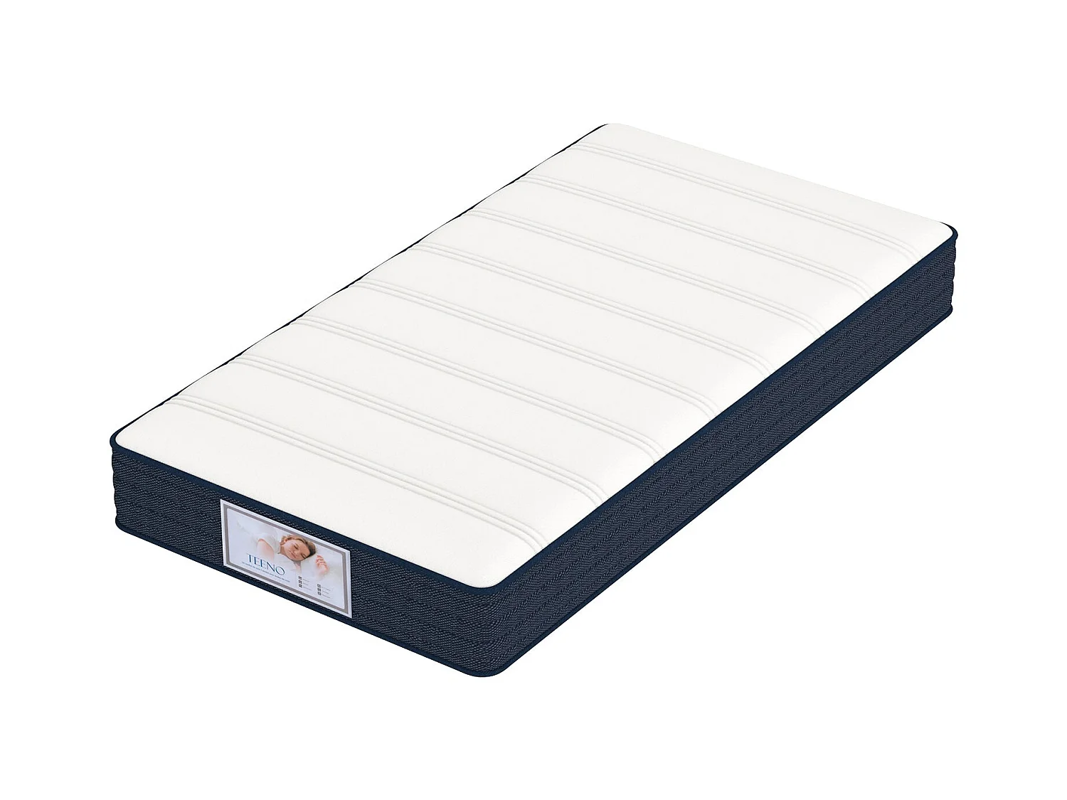 Matelas à ressorts 90x190 cm, épaisseur 22 cm