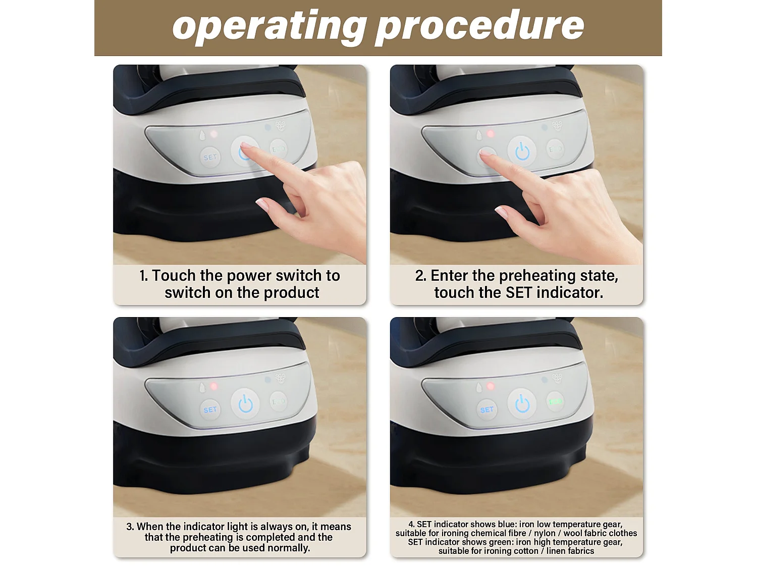 Centrale Vapeur, Fer à Repasser, Superpression 8 Bars, Vapeur Continue 120g±15g/min, Réservoir D'eau 1.9L, 3000W, Collecteur De Calcaire Amovible