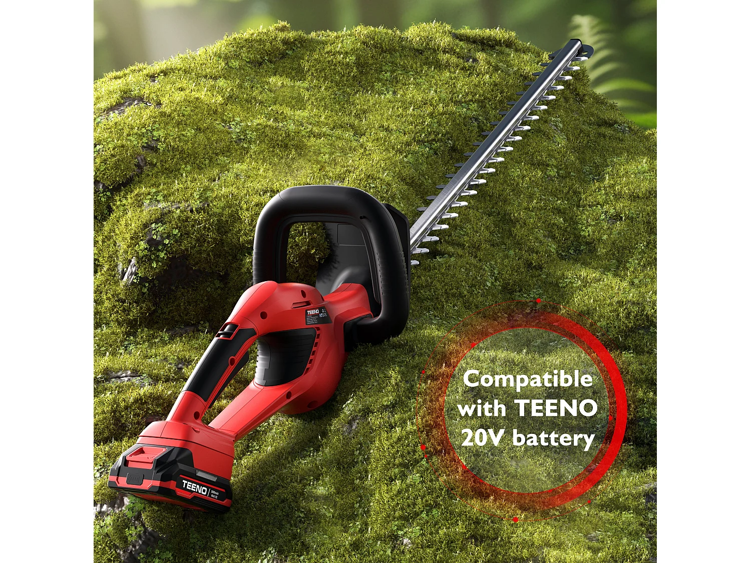 Taille-Haies électrique Lame Double Action de 520 mm, La poignée est orientable à 180°