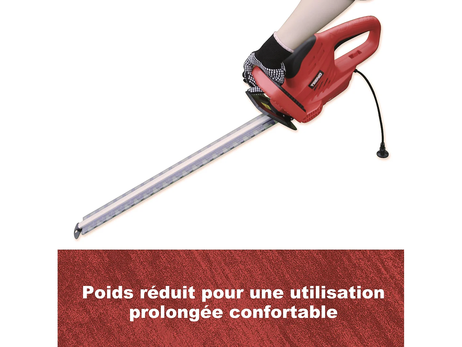 Taille-haie électrique 710 W, longueur de lame 610 mm, 1800 tr/min