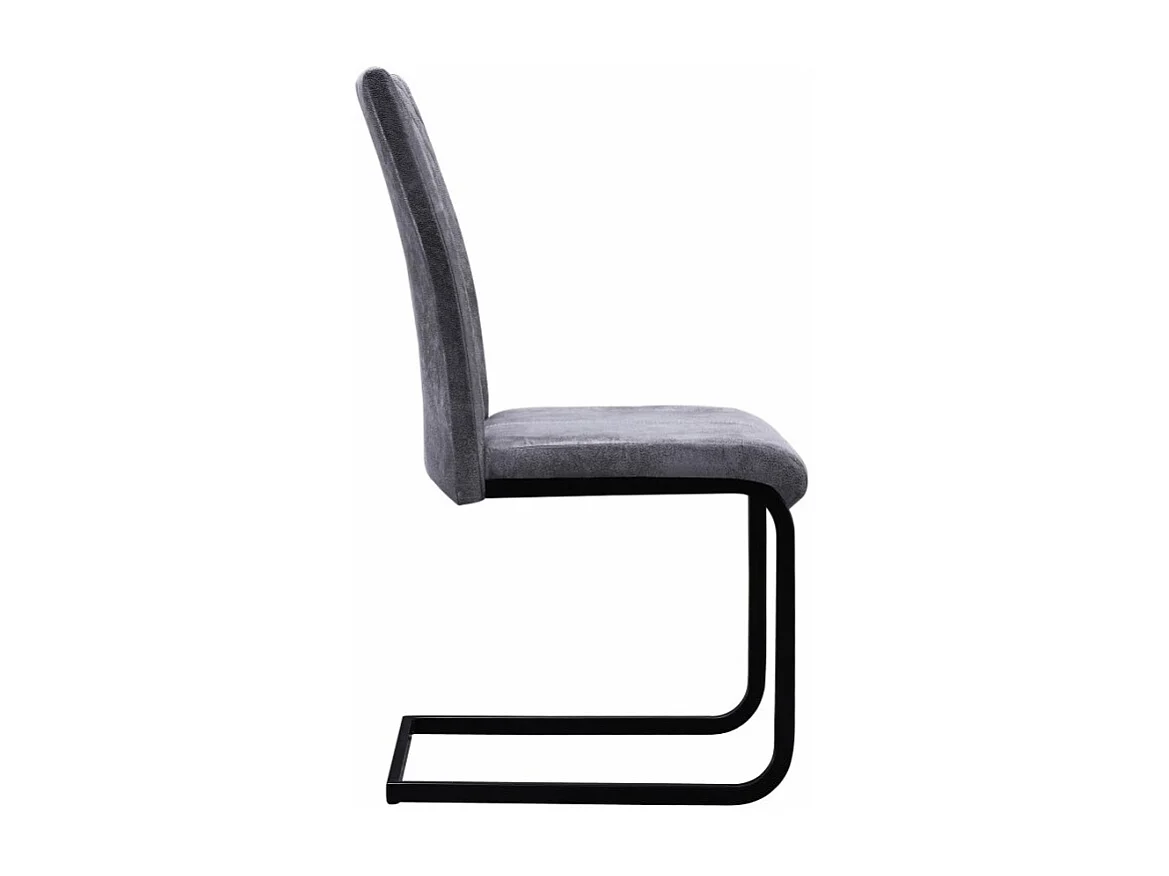 Sedia Amino/Tessuto Acciaio/Nero & Grigio