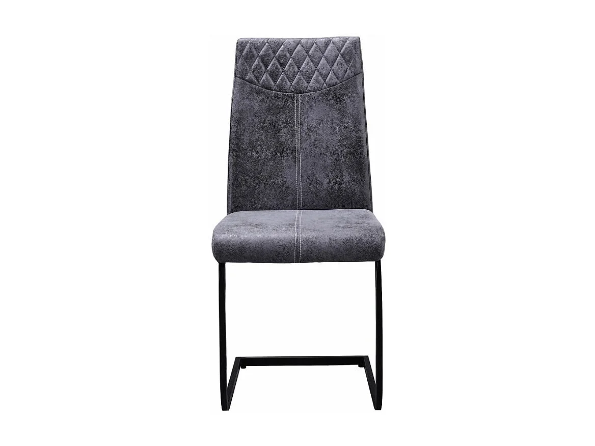 Sedia Amino/Tessuto Acciaio/Nero & Grigio