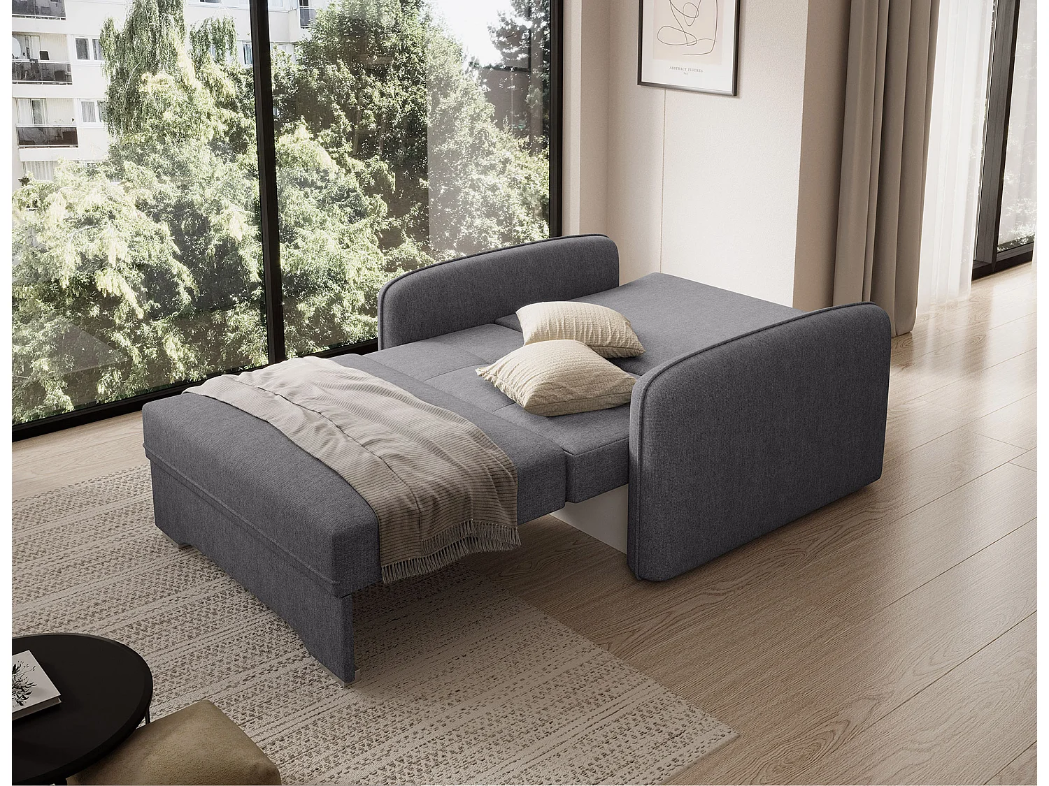 1 Pers. Canapé Solo/Tissu/Anthrcite