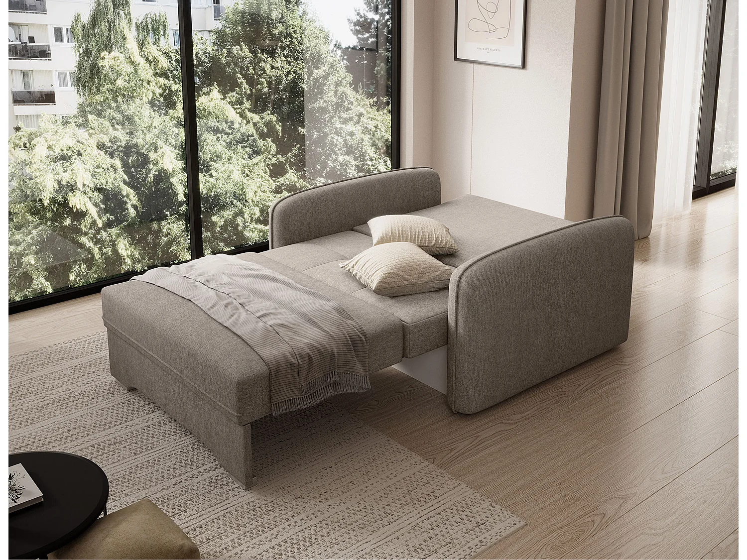 1 Pers. Canapé Solo/Tissu/Beige