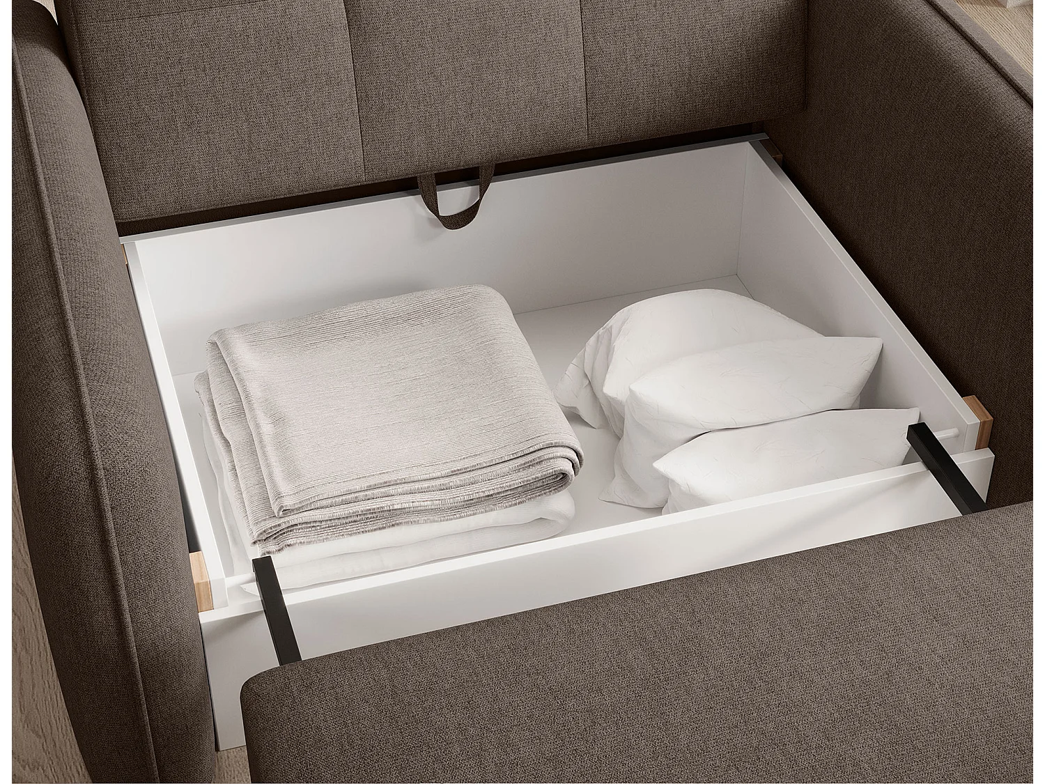 1 Pers. Divano Solo/Tessuto/Marrone