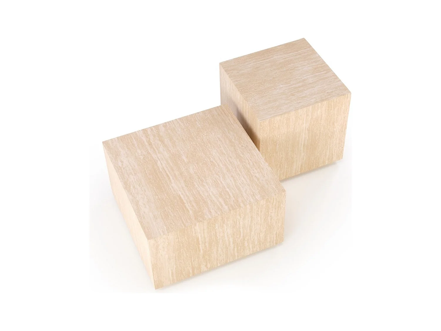 Couchtisch Travertino S Lux/MDF/Rosa