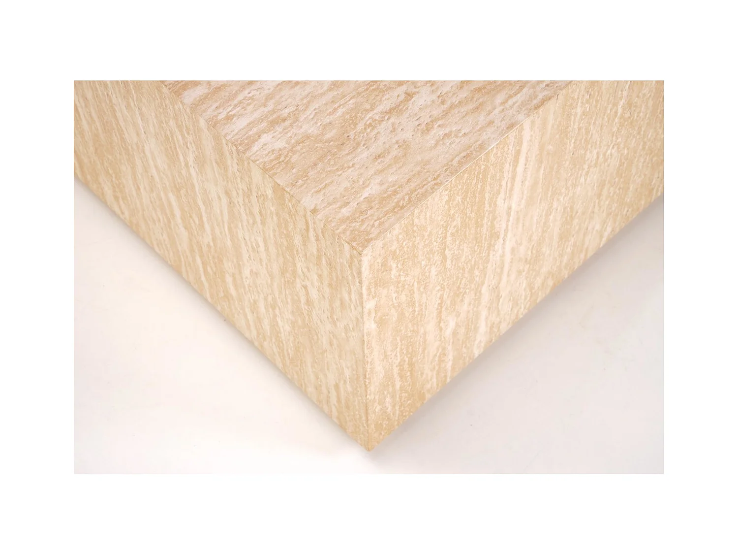 Couchtisch Travertino S Lux/MDF/Rosa