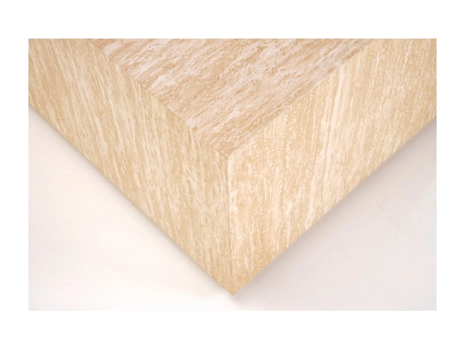 Couchtisch Travertino S Lux/MDF/Rosa