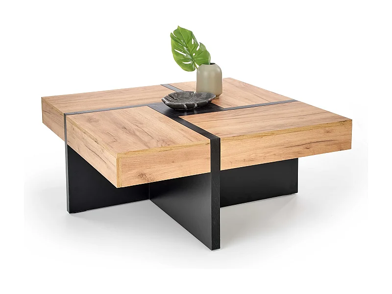 Tavolino Sevilla/compensato/nero/marrone