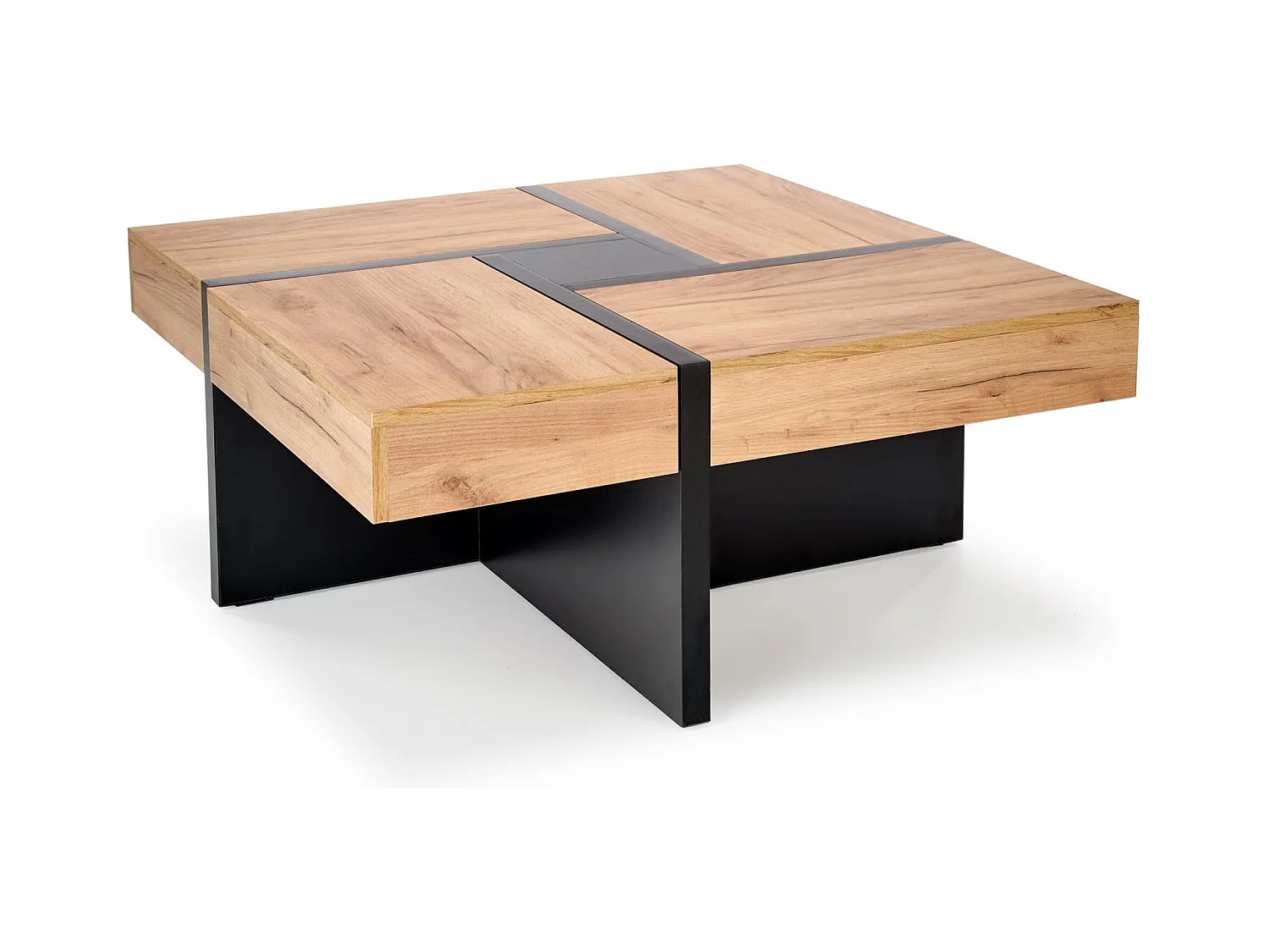 Table basse Sevilla/contreplaqué/noir/brun