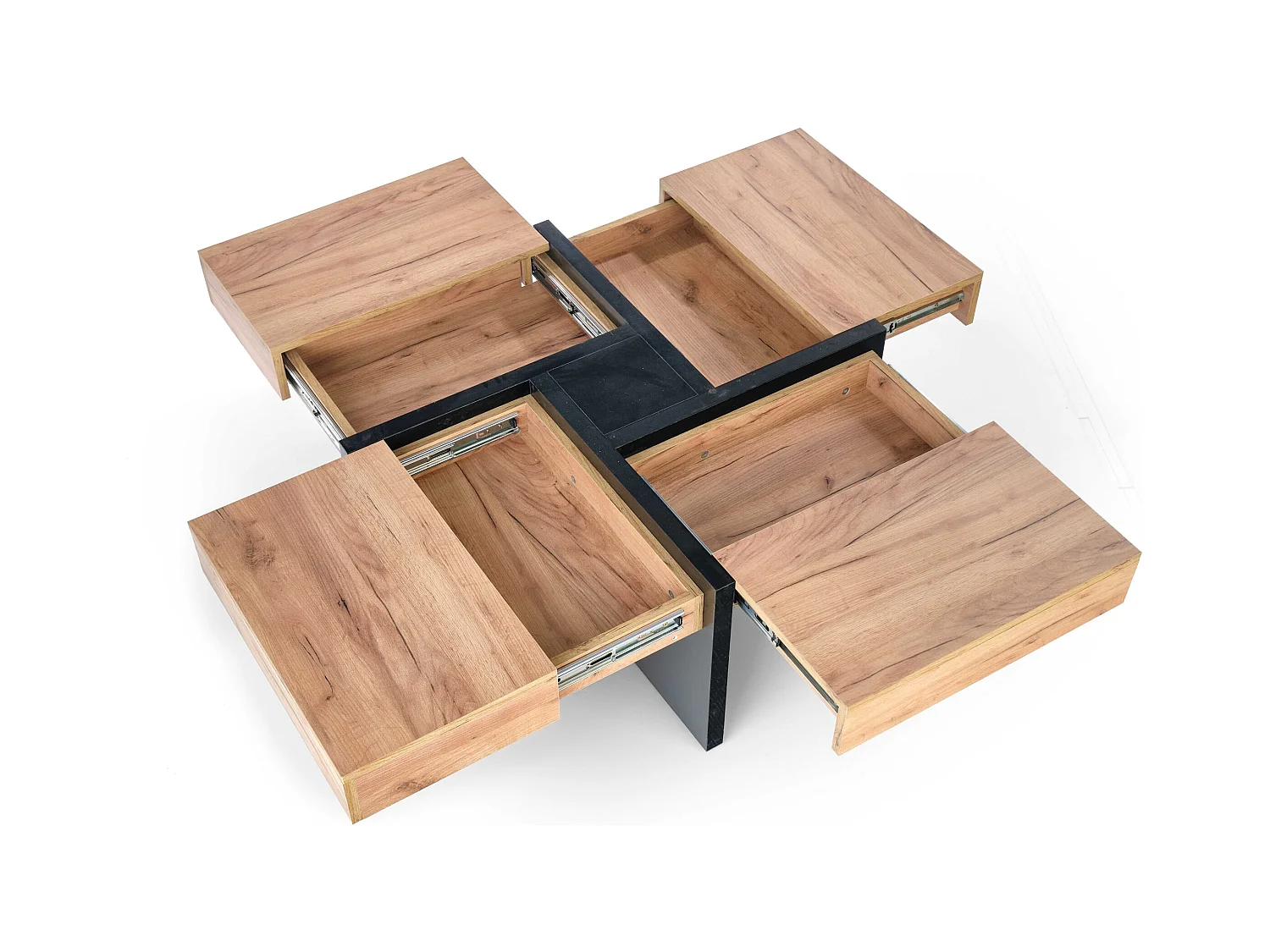 Table basse Sevilla/contreplaqué/noir/brun