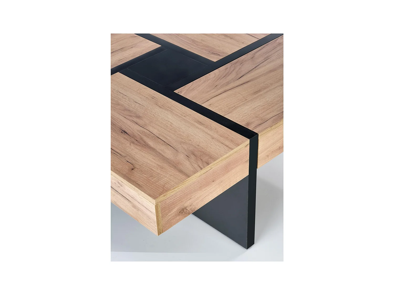 Table basse Sevilla/contreplaqué/noir/brun