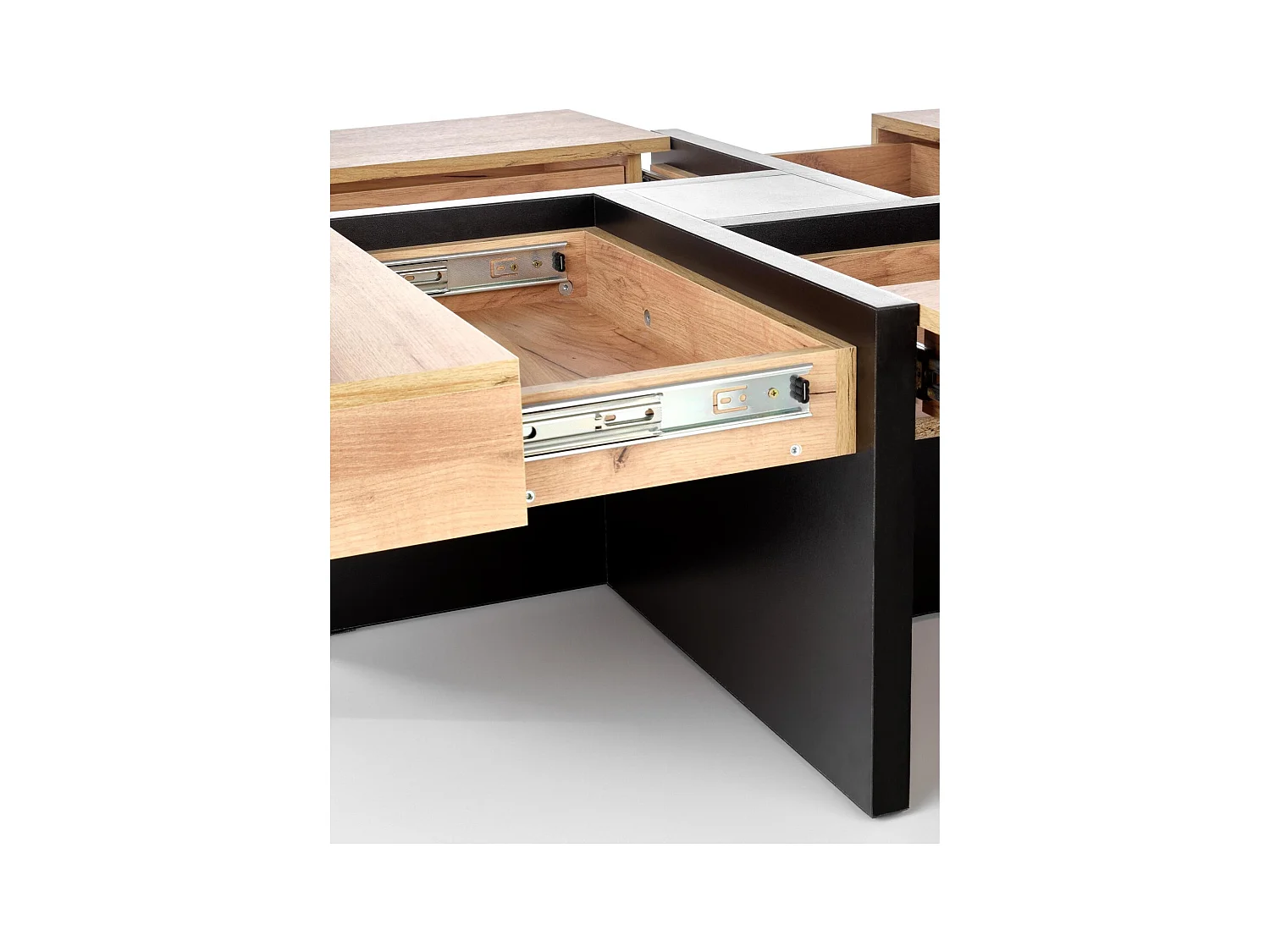 Table basse Sevilla/contreplaqué/noir/brun