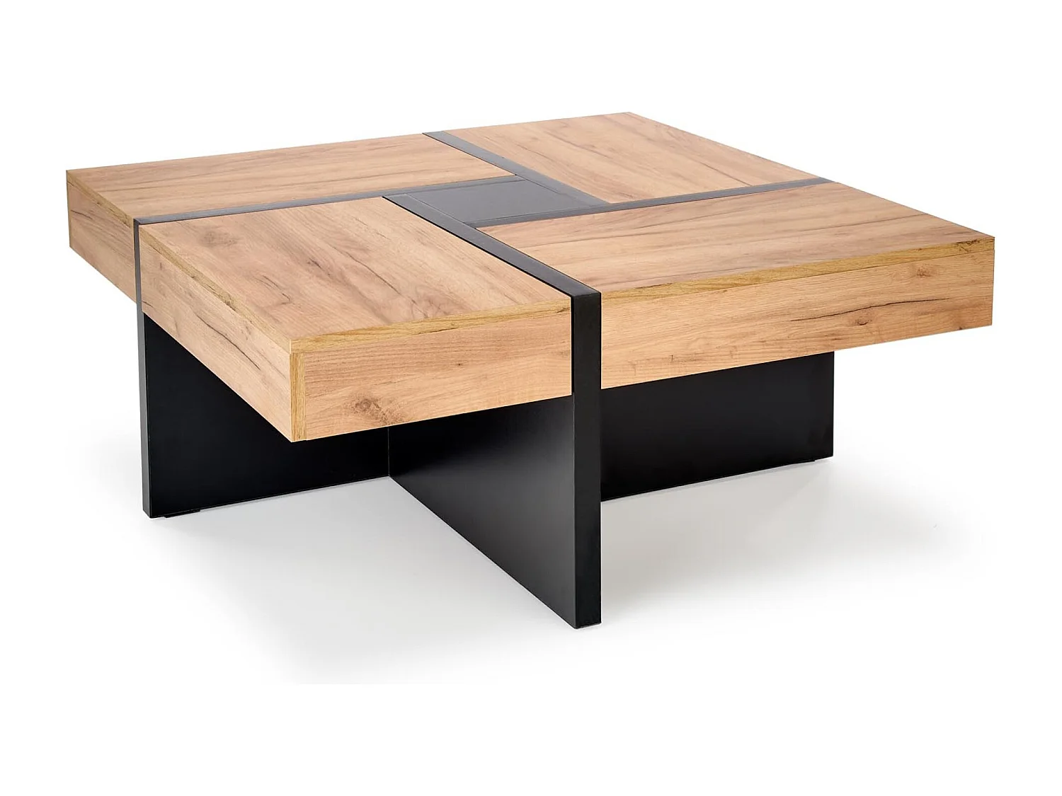 Table basse Sevilla/contreplaqué/noir/brun