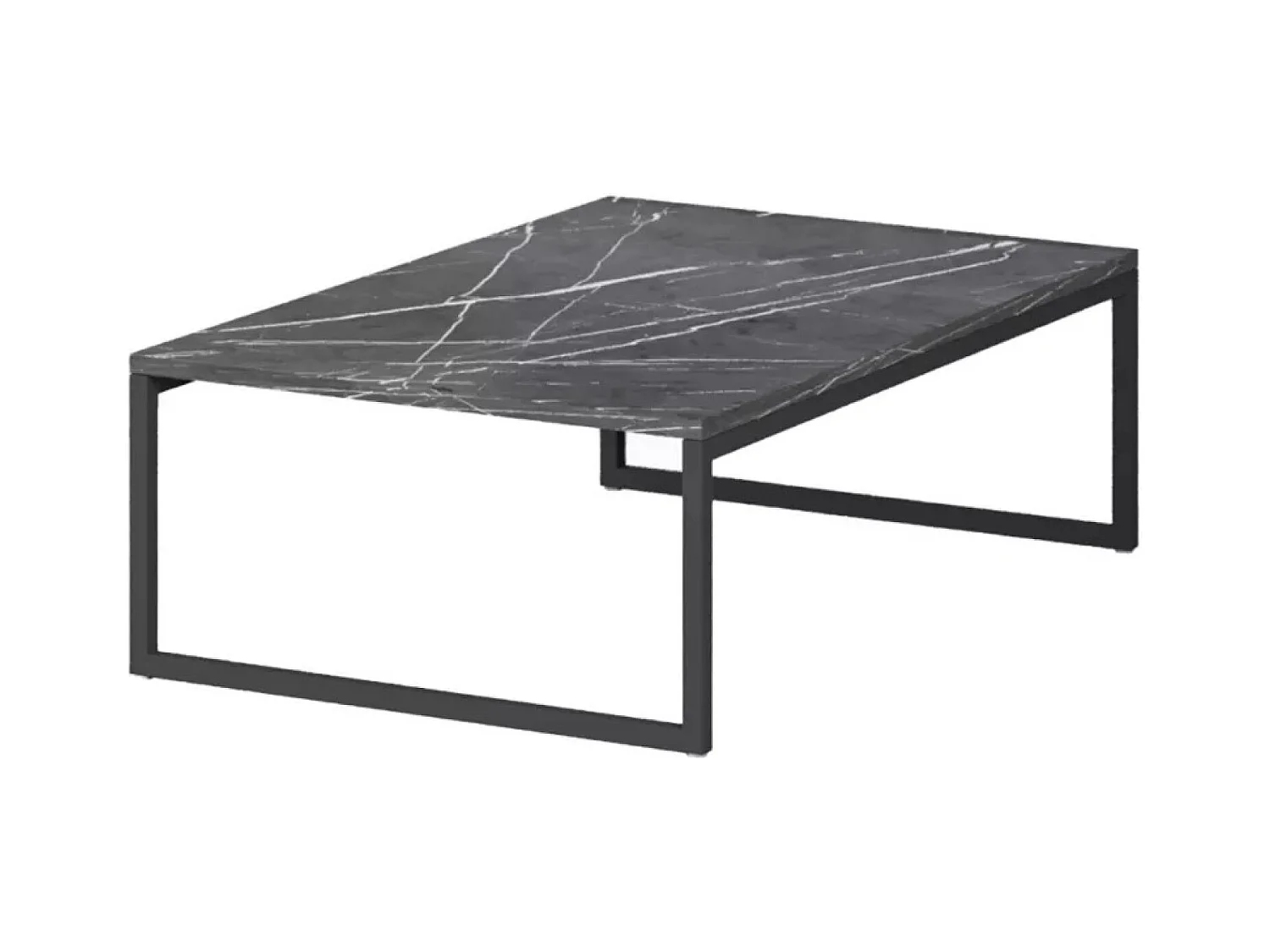 Table basse Valencia Lux/Contreplaqué/noir